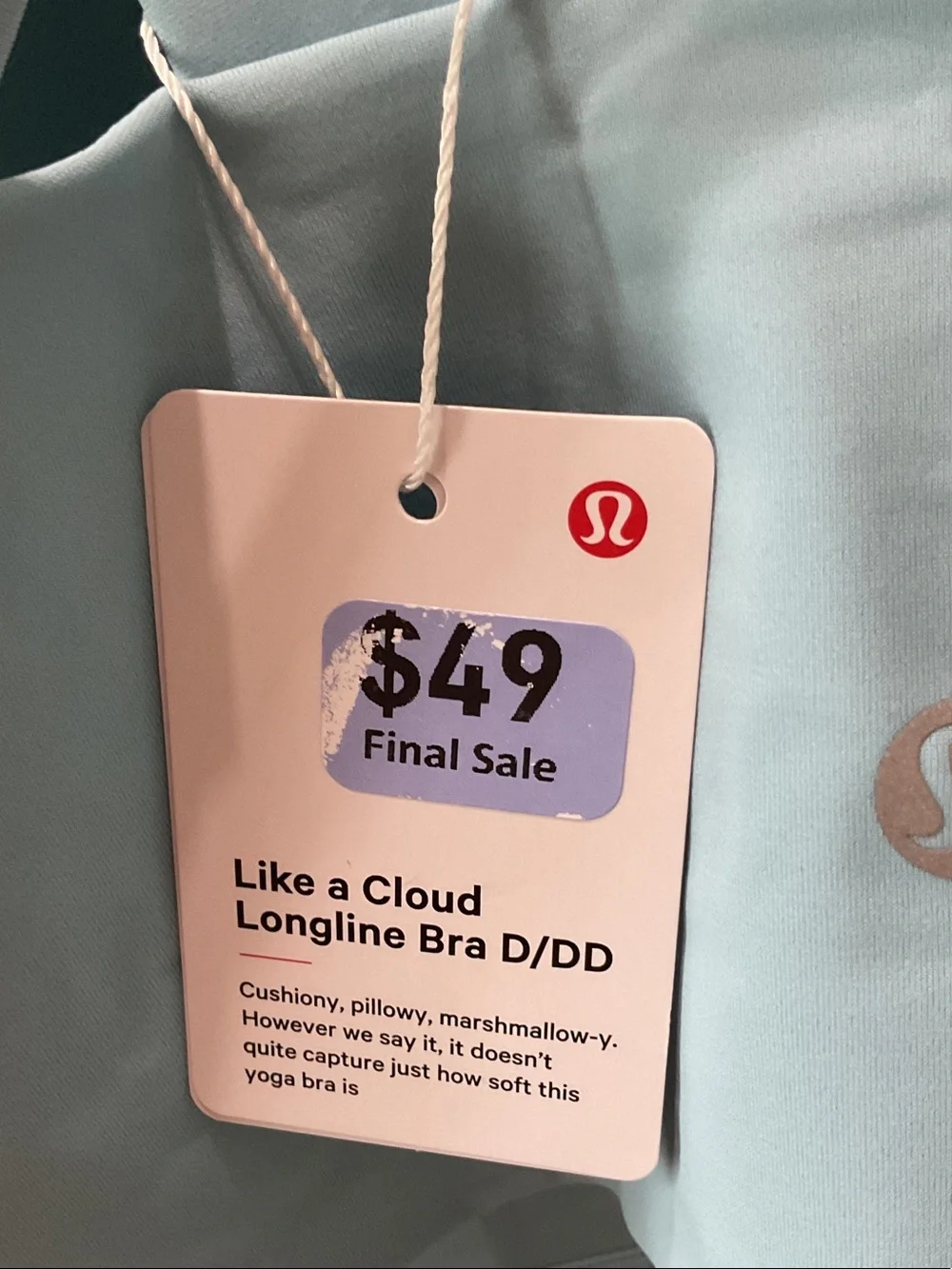 lululemon athletica Like a Cloud Longline Bra SEAF 10 D/DD